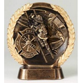High Relief Fireman Award - 7 1/2"